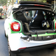 The roof can fold up to aid with trunk access, too. Trunk view with the rails stowed. Photo credit: Stef Schrader